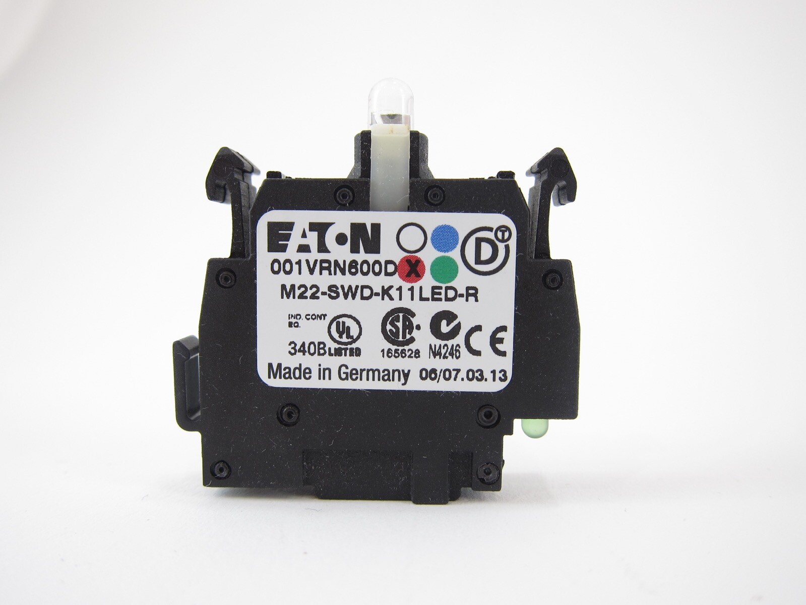 NEW Eaton M22-SWD-K11LED-R Red Contact Light Lamp Block