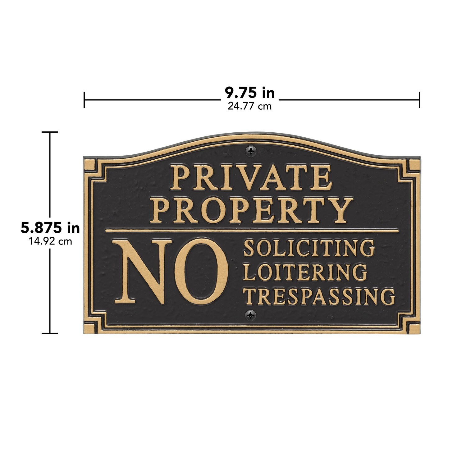 Private Property Lawn/Wall Statement Sign