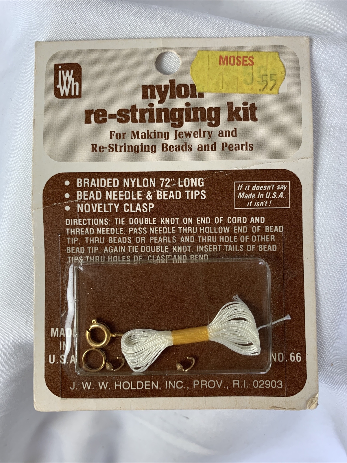Vintage J.W.W.Holden ~ No. 56 ~ Nylon re-stringing kit ~ unopened