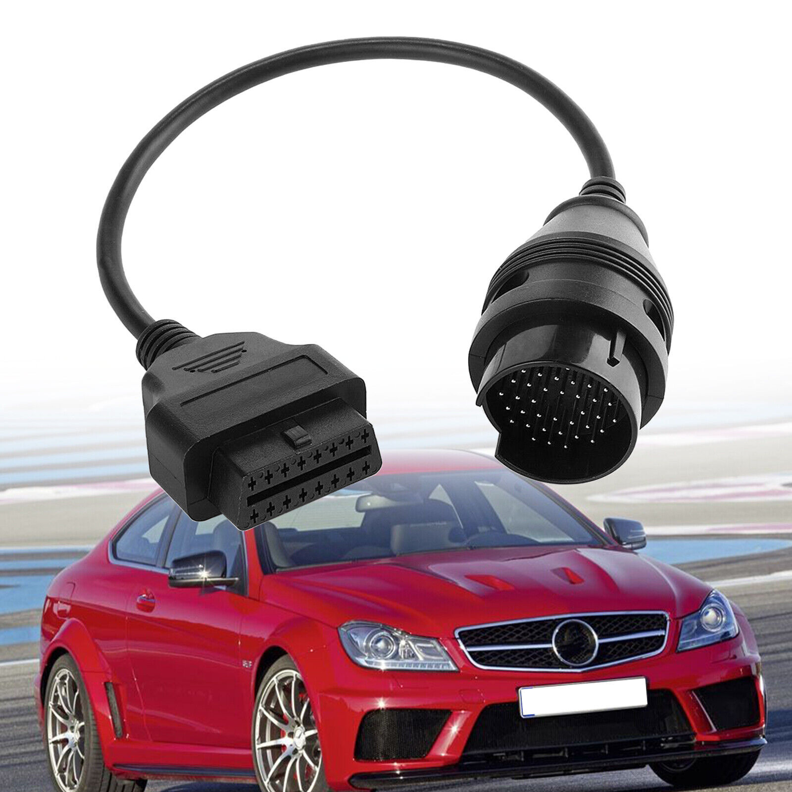 OBD1 to OBD2 38Pin Male to 16Pin Female Connector Cable Adapter For Iveco Truck