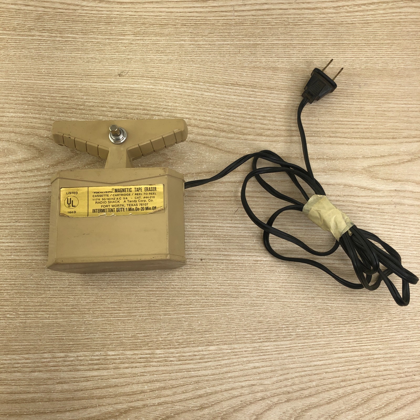 Realistic Magnetic Tape Eraser - 44-210 - Cassette Cartridge Reel-To-Reel WORKS!