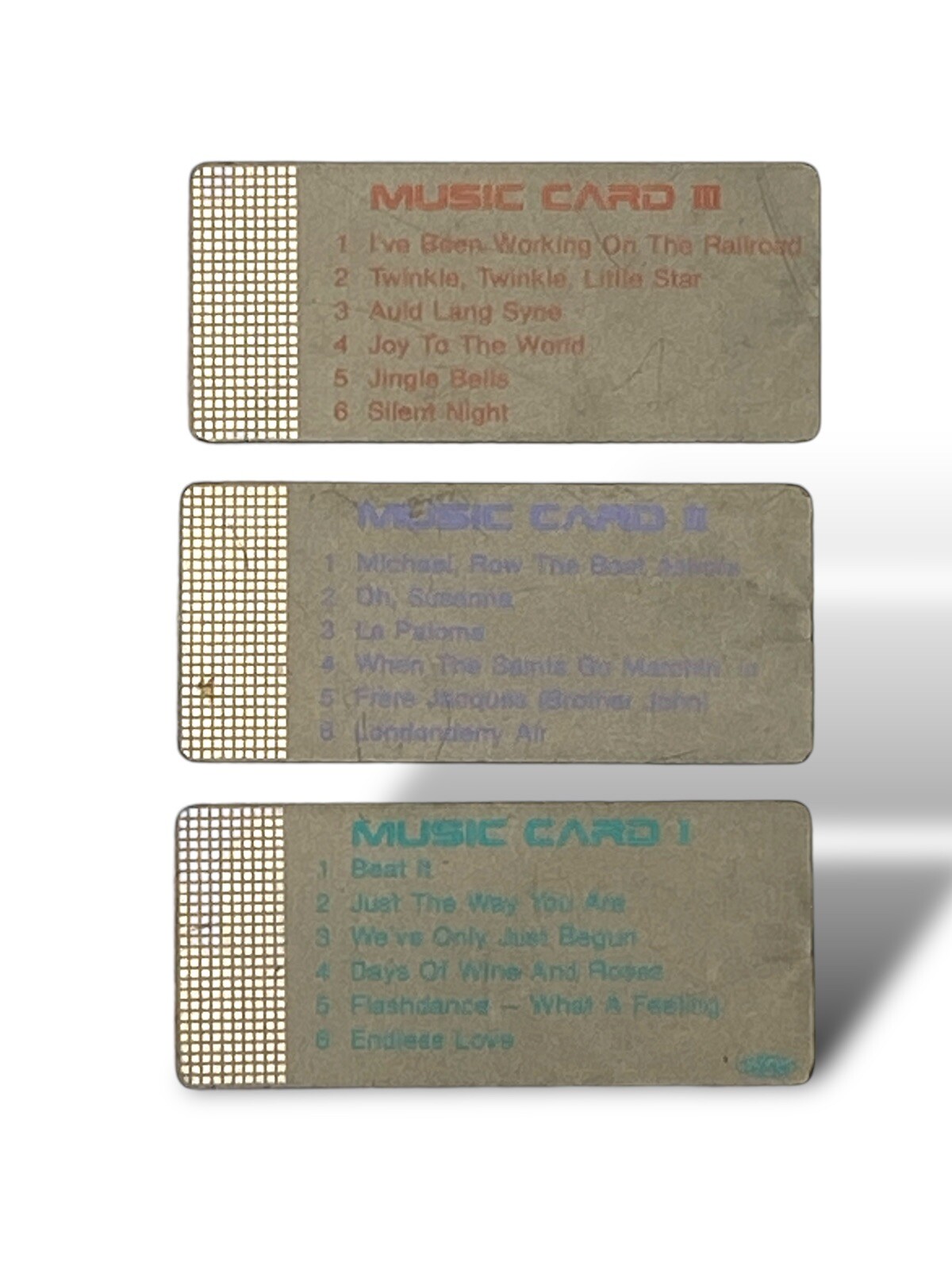 Yamaha Music Card for the Yamaha TYU-40 Mini Electronic Keyboard Music 1, 2 & 3