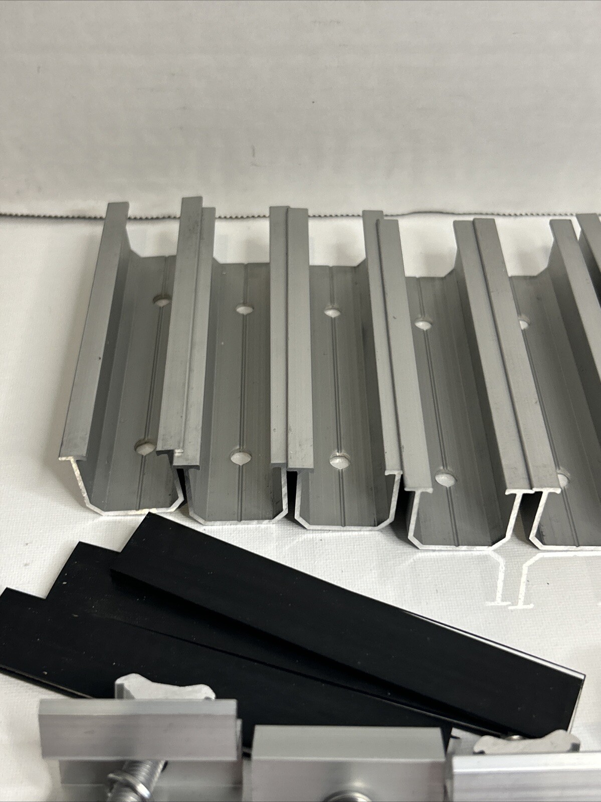 Solar Panel U Mini Rail Kit Metal Roof Mounting Bracket Aluminum 10 Pack