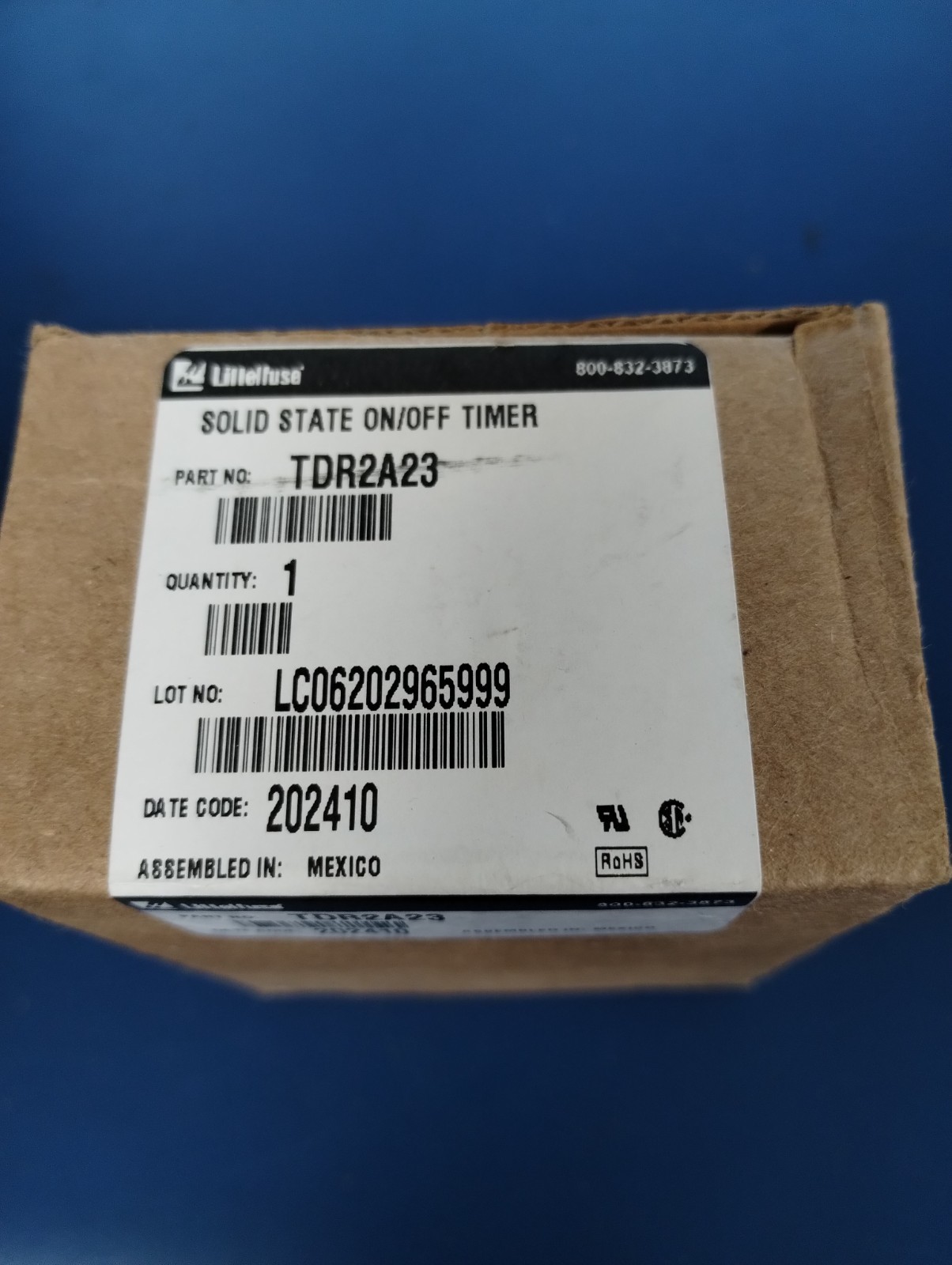LITTELFUSE TDR2A23 SOLID STATE ON/OFF TIME RELAY