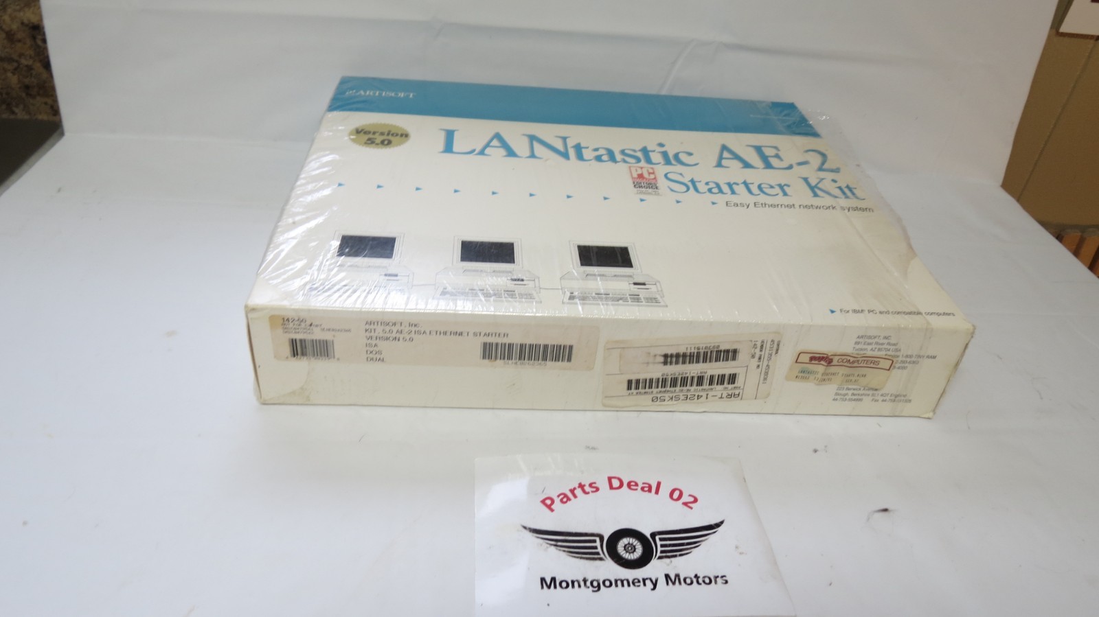 Lantastic AE-2 Starter Kit Easy Internet Artisoft Inc Kit 5.0  ISA Starter Kit