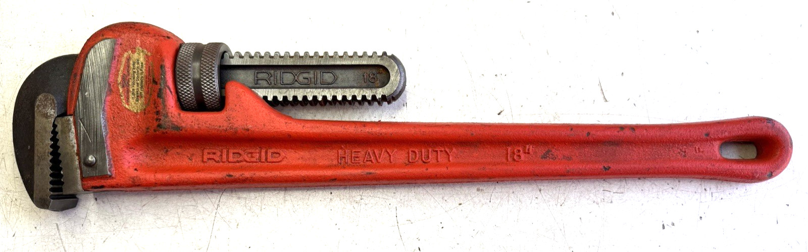 Ridgid 18" Heavy Duty Pipe Wrench Used USA ~ Used