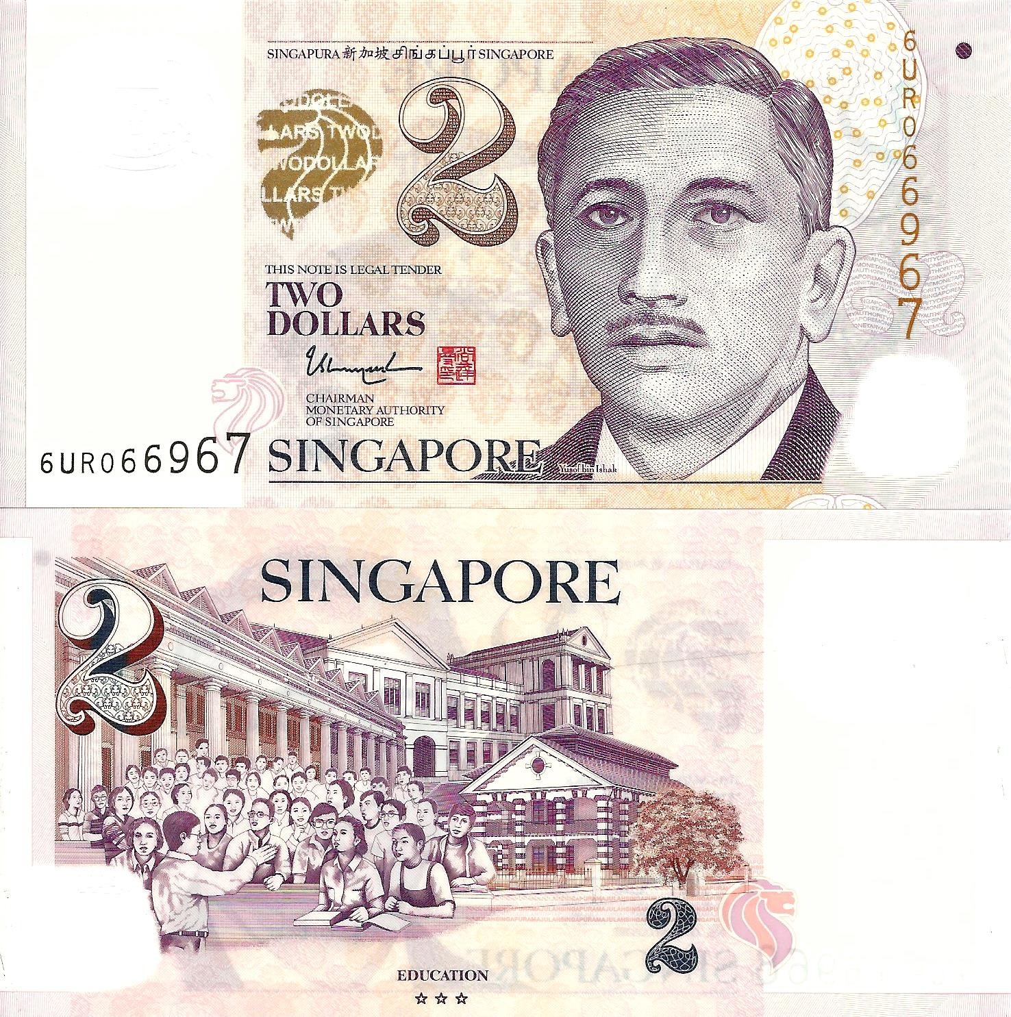 Singapore 2 dollars ND [2019] P-46m UNC