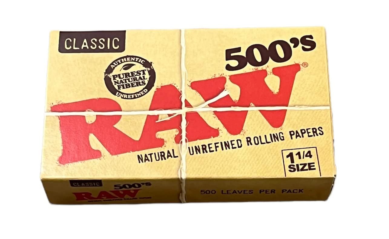 RAW Classic 500s ~1 1/4~ Rolling Papers (3 Packs) ~NEW