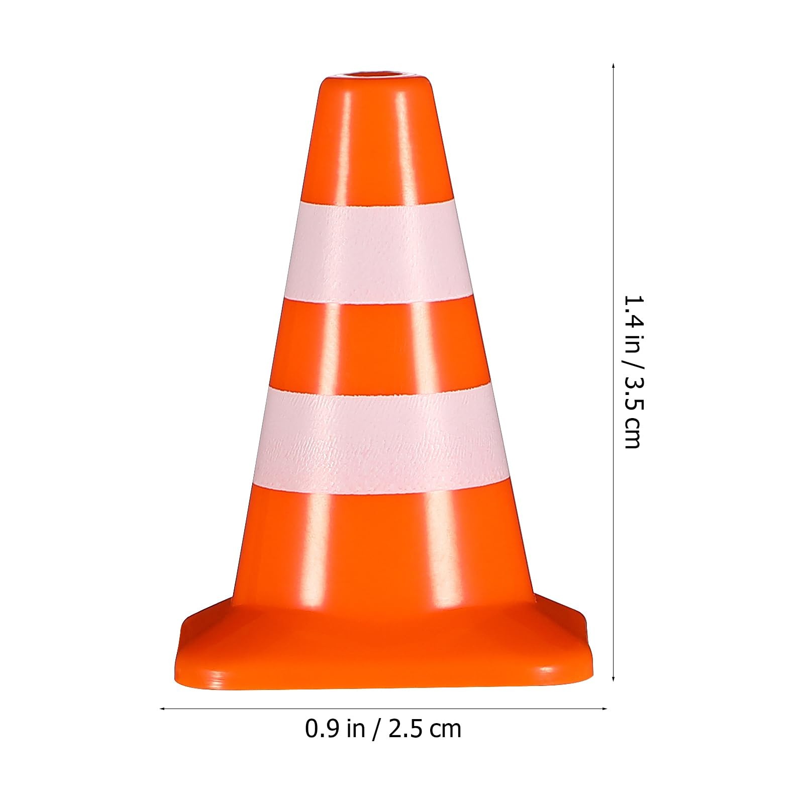 14Pcs Mini Traffic Cones Small Cones Tiny Simulation Road Parking Signs Plast...