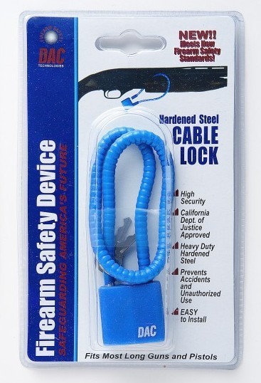 DAC Hardened Steel Cable Firearm Safety Lock -- 15"