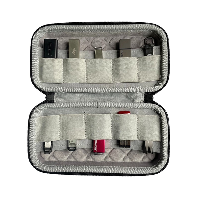 Organizer Case Carry Storage Box Cover For 10 PCS U-Disk Holder USB Flash Drive