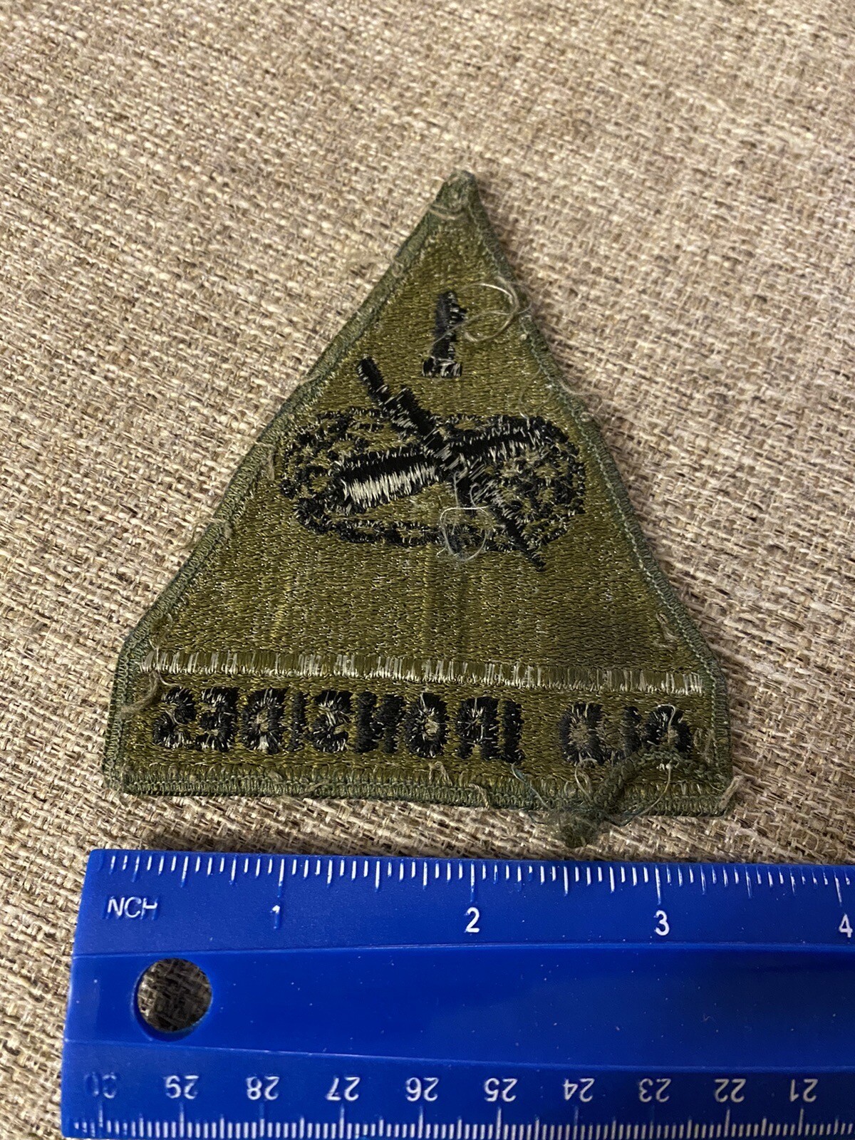 US Army 1st Armored Division Subdued Patch Old Ironsides INV9319