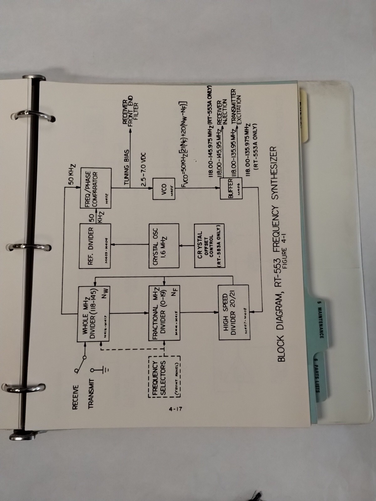 Edo-Aire RT-553, RT-553A NAV/COM System Technical Manual-Original