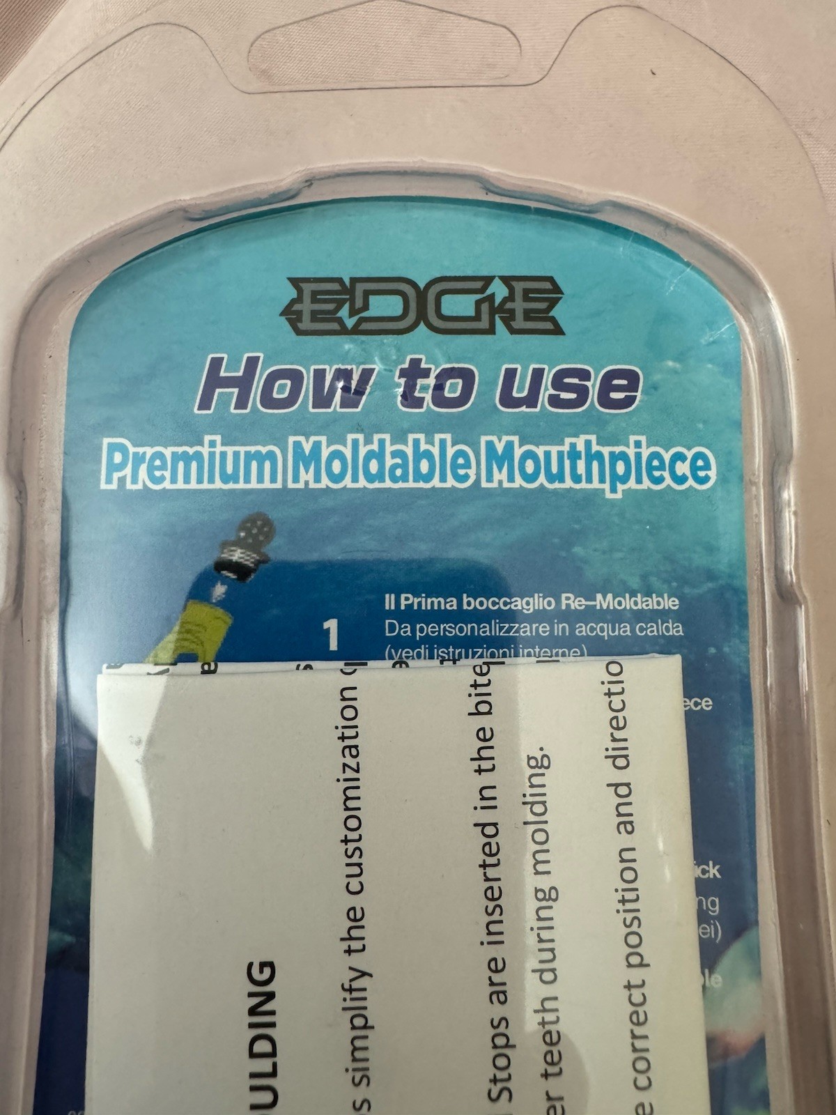 EDGE SCUBA REGULATOR MOLDABLE MOUTHPIECE WAY COOL.