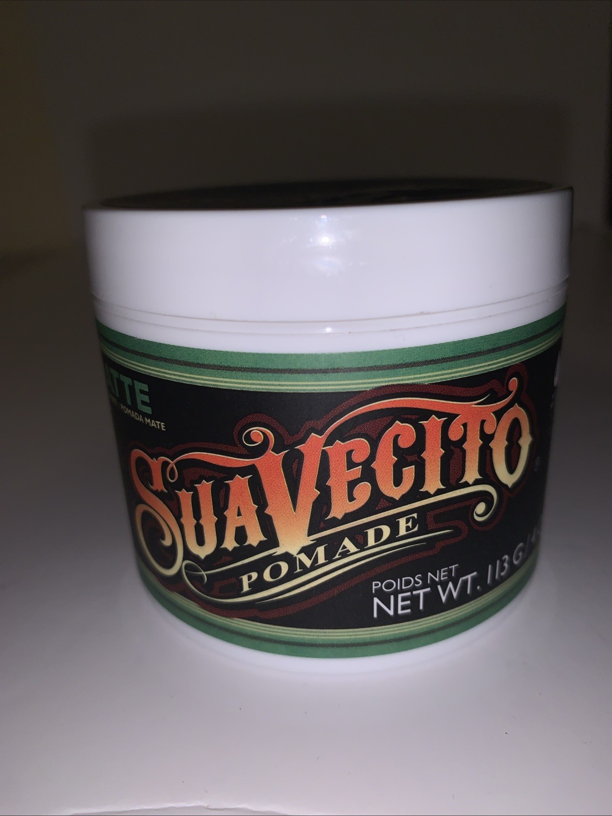Suavecito Shine-Free Matte Pomade for Men - 4oz Hair Hold Cream Gel Hair Styling