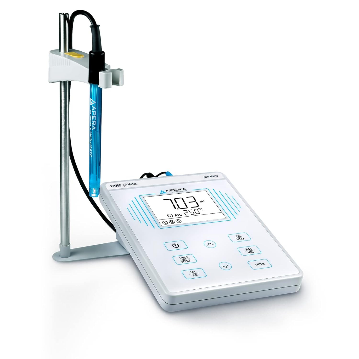 Apera Instruments, LLC-AI501 PH700 Benchtop Lab Ph Meter, 0.01 Ph Accuracy, 1-3
