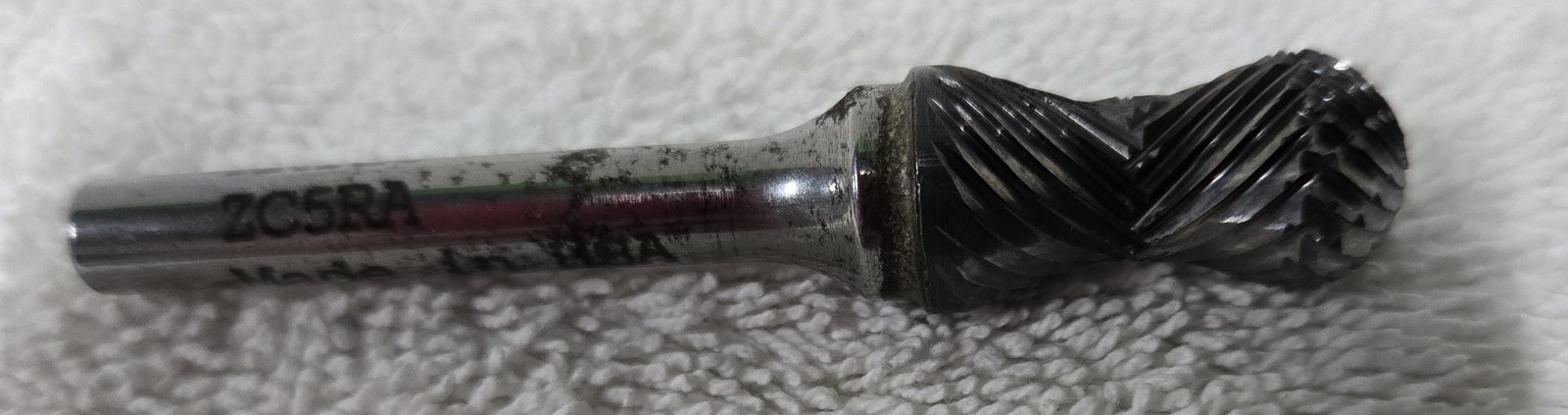 Matco Tools Solid Carbide Bur, Inverted Cone 1/2"×1" Zc5ra