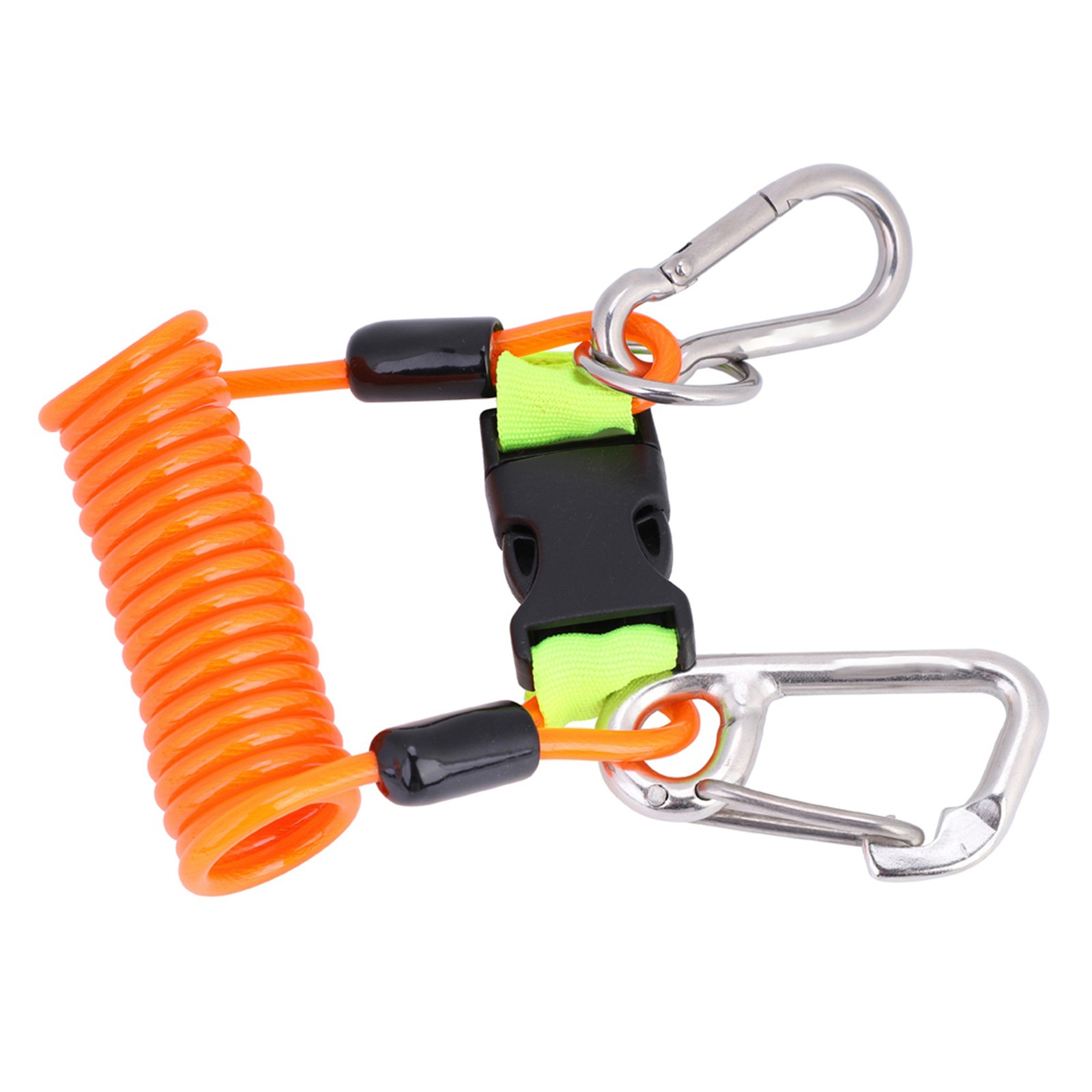 Keep Diving Anti Lost Spring Coil Lanyard Safety Emergency Tool With Quick