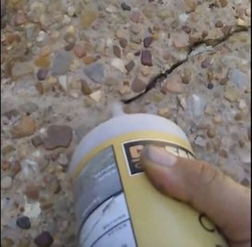 Colorized Concrete Crack Filler - HARVEST WHEAT