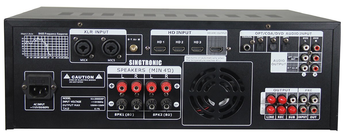 Complete Karaoke System 3000W via Unlimited Youtube Songs by Iphone & Android PC