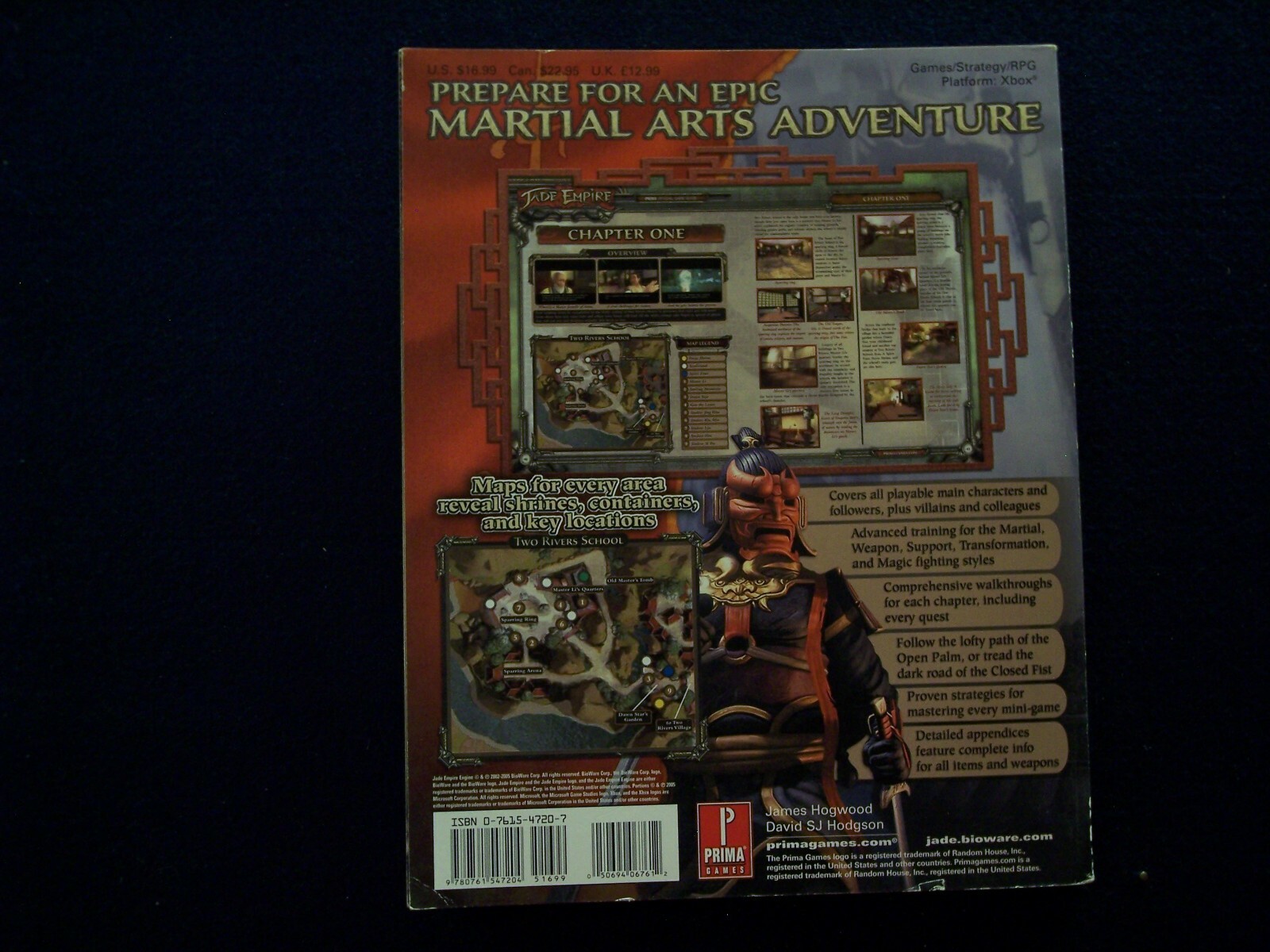 JADE EMPIRE STRATEGY GUIDE FOR X-BOX