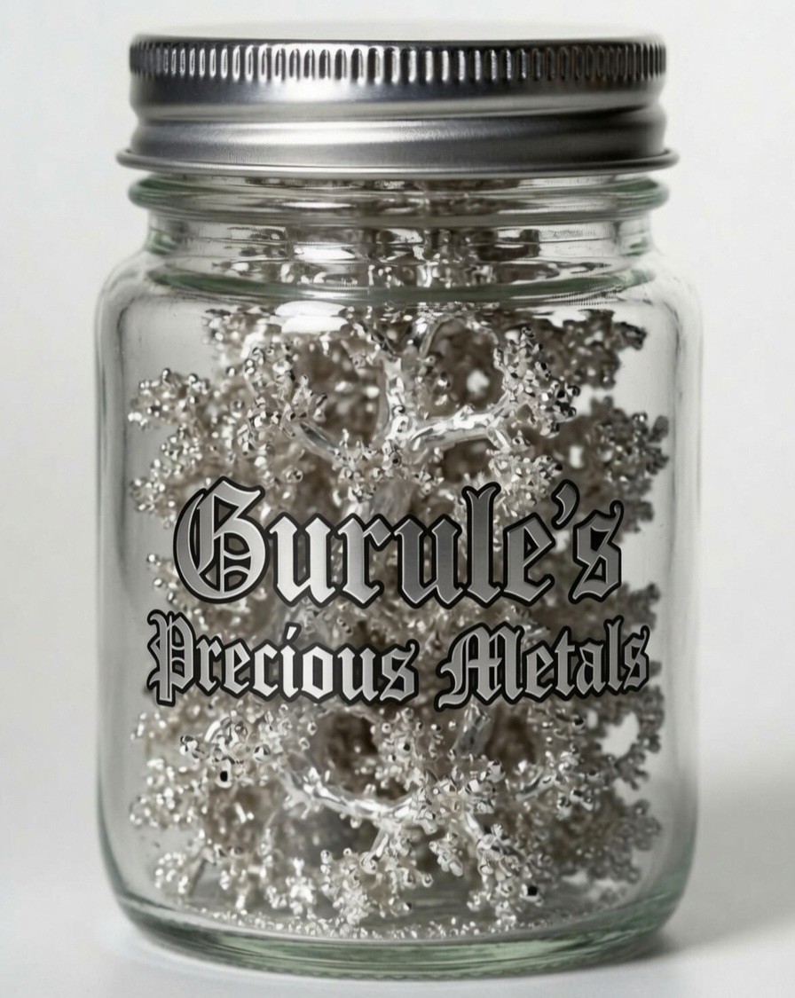 .9999 Fine Dendritic Silver Crystals - Gurule’s Precious Metals | 1 oz