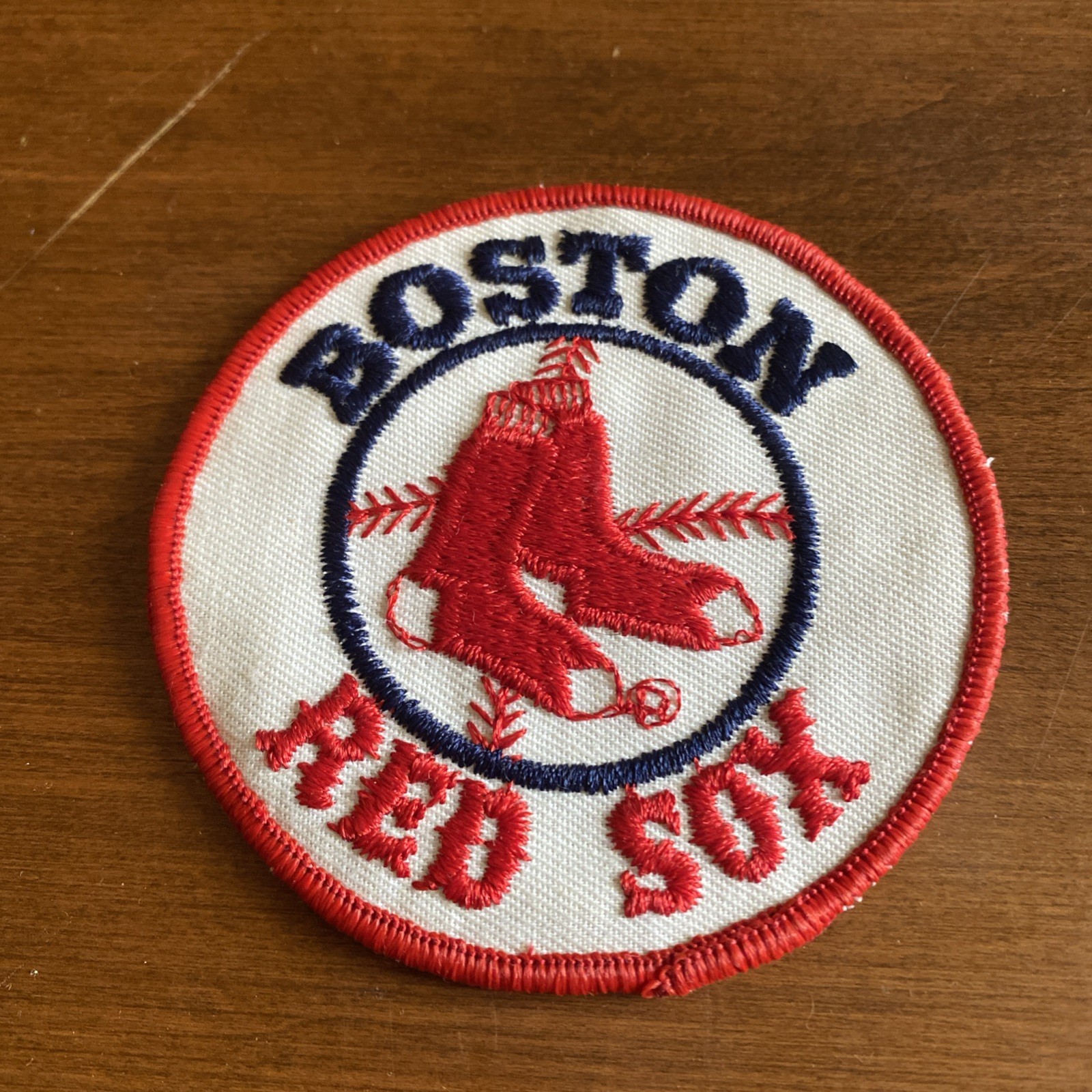 VINTAGE MLB Embroidered 1980’s Boston Red Sox jacket, jersey or  sleeve PATCH