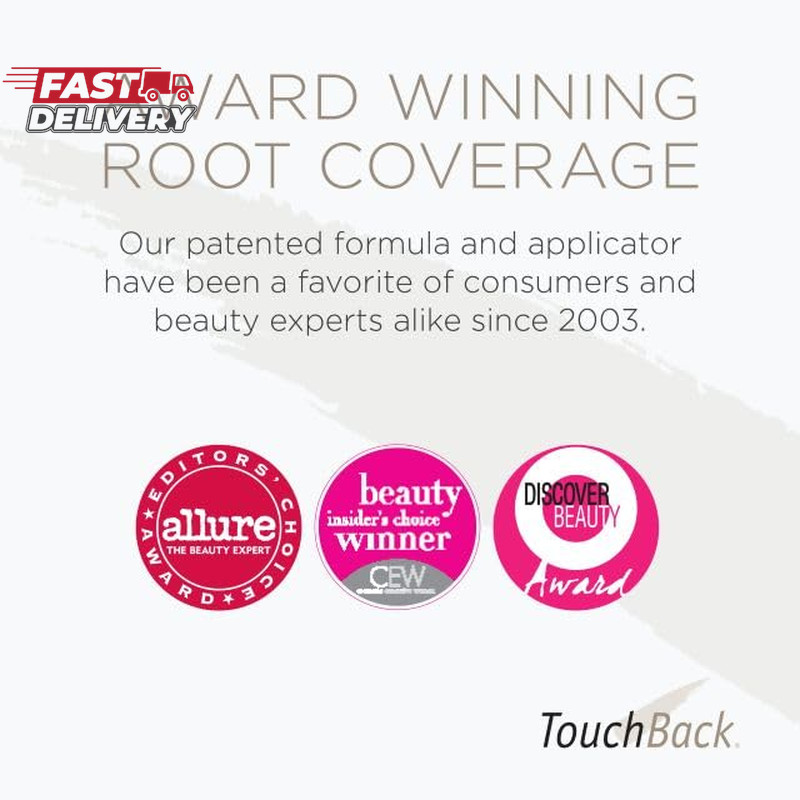 Touchback Pro Gray Root Touch up Marker Applicator - Real Hair Color - Rich Blac