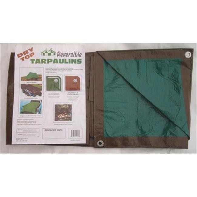 Foremost Tarp 12ft.x20ft. Brown Green Dry Top Reversible Polyethylene Tarp 11220