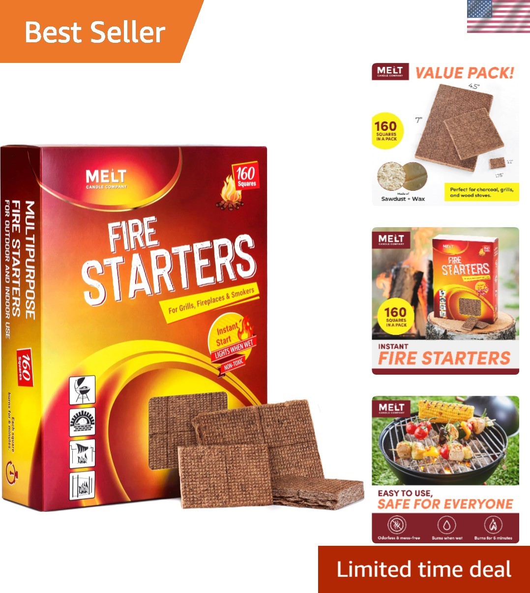 Fire Starter Squares 160pcs Tumbleweed