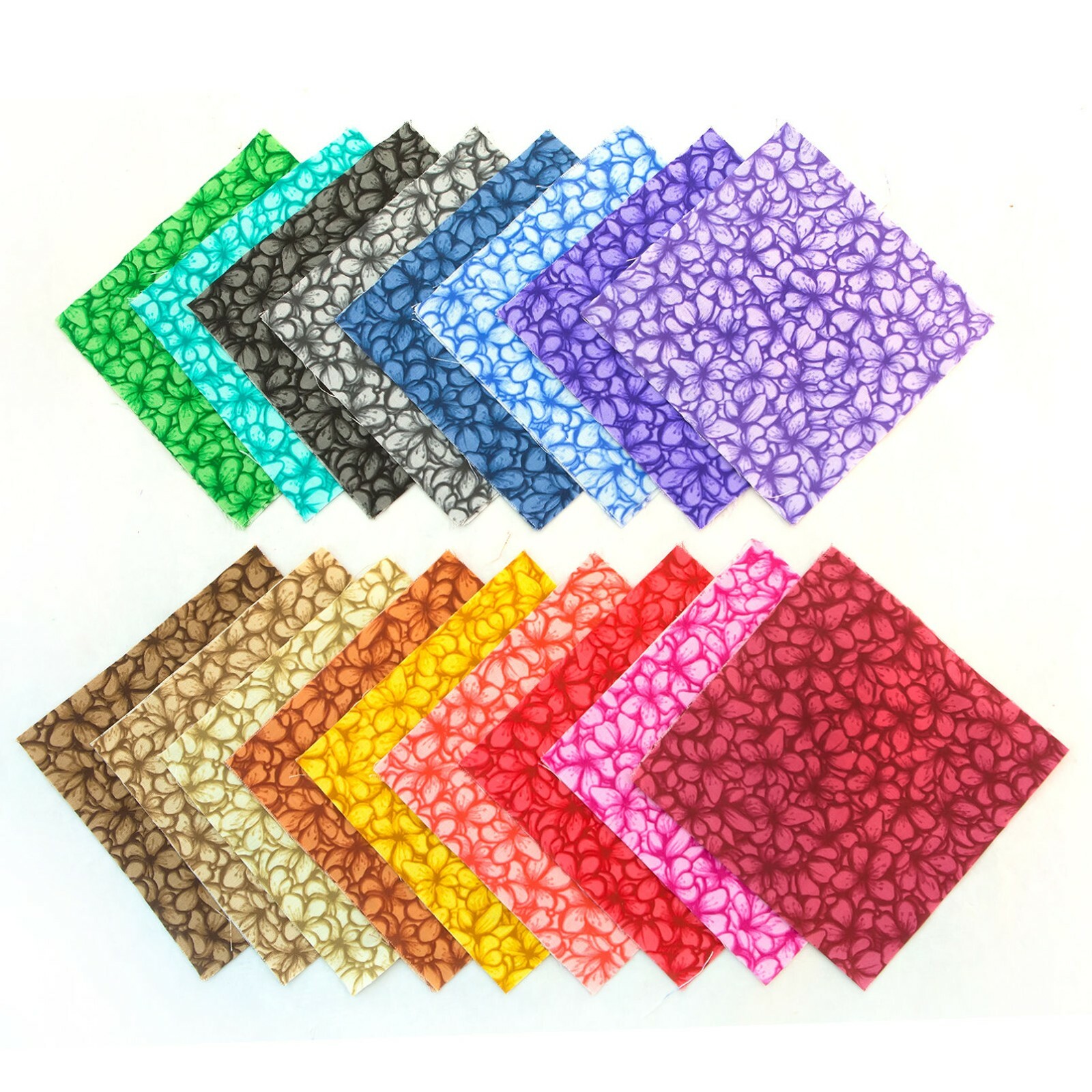 34 pc AWESOME BLOSSOMS  pre cut Layer Cake 10" squares 100% cotton fabric quilt