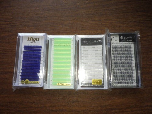 Lot of 4 Eyelash Extensions Mix Tray Classic Lash