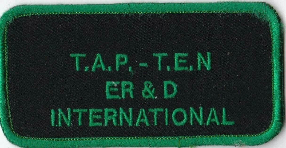 ER & D International T.A.P - T.E.N Nametag Wing Patch A-7
