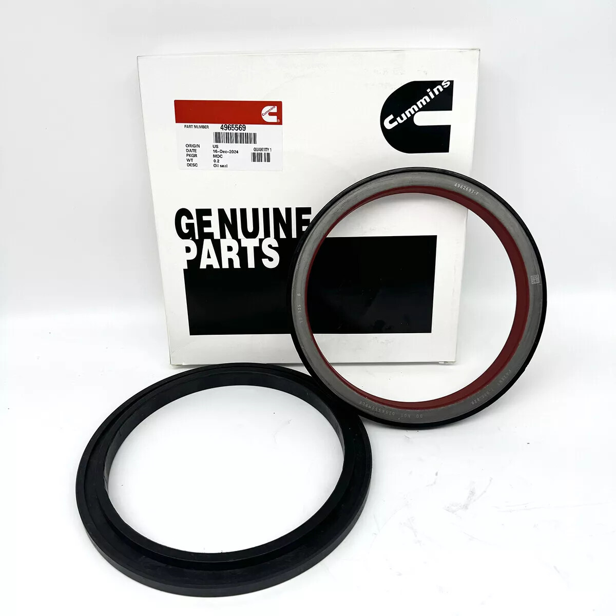 Genuine OEM 4965569 Rear Crankshaft Seal Kit Fits Cummins ISX15 QSX15 ISZ13 ISX