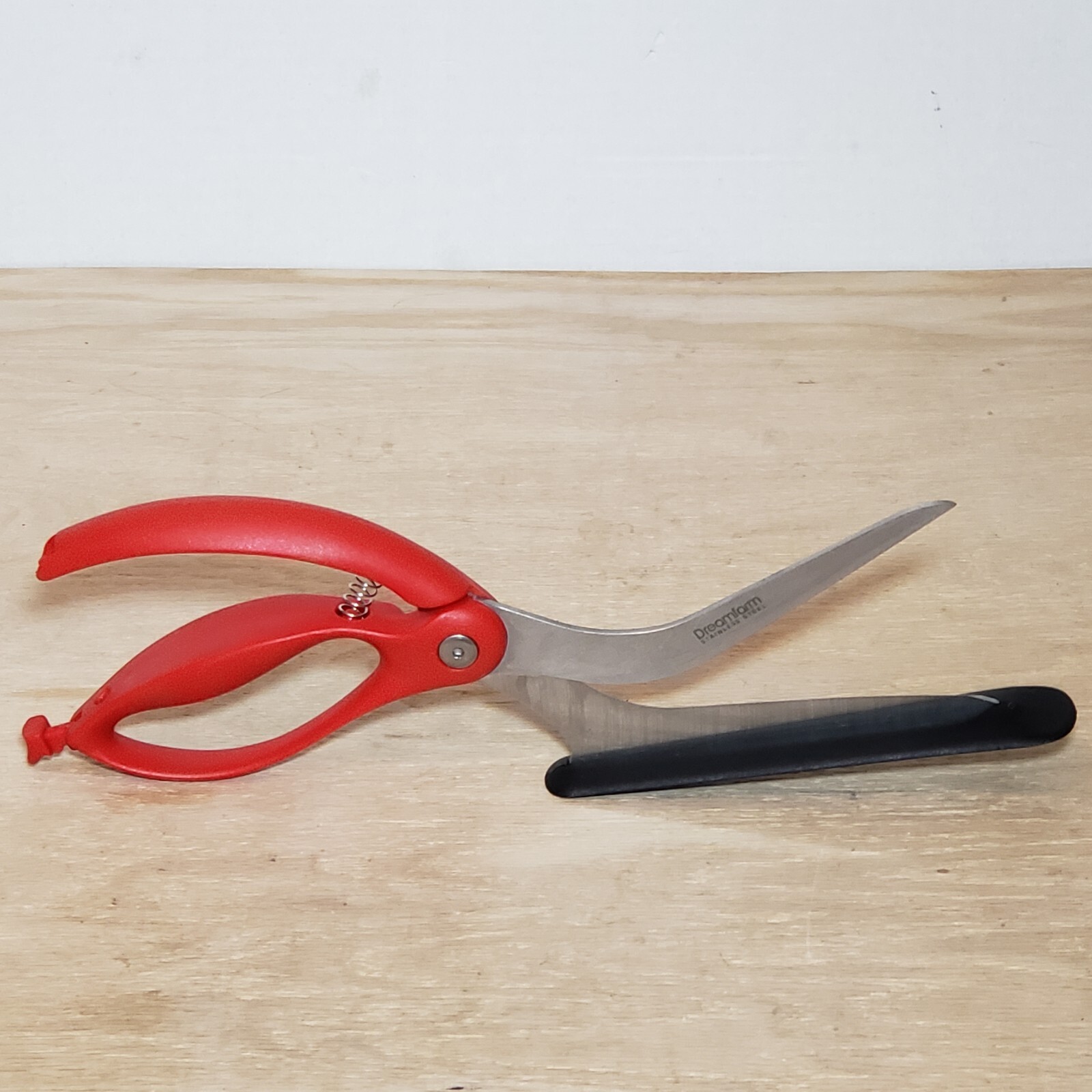 Dreamfarm Scizza Pizza Cutter Scissors Red Stainless Steel Blade 2-in-1