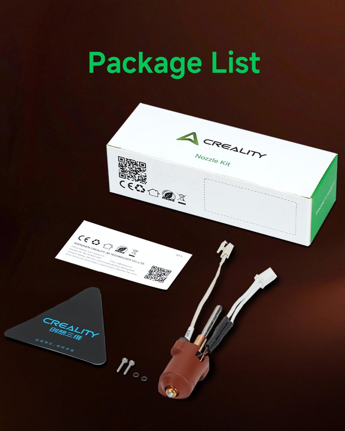 Creality Official K2 SE Ceramic Heating Block Kit, with Quick-swap Nozzle,...