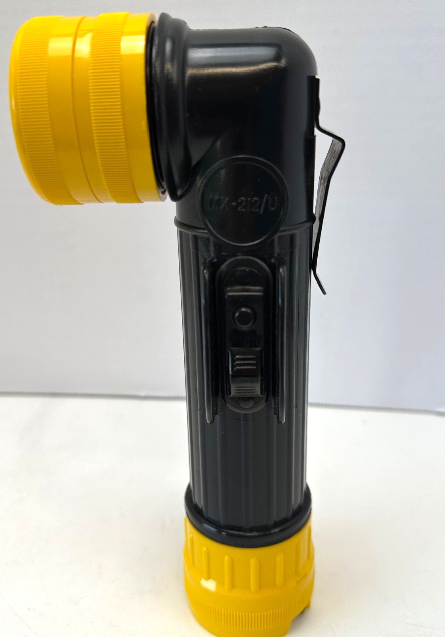 U.S MILITARY ISSUE ANGLE HEAD FLASHLIGHT FULTON MX-212/U U.S.A.