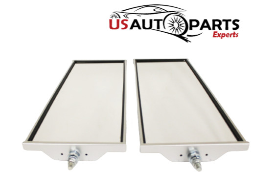 UNIVERSAL WEST COAST STAINLESS ALUMINUM MIRROR 6"X16" FOR HEAVY DUTY TRUCKS SET