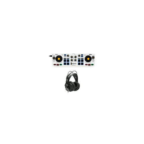 Hercules DJControl Mix 2-Channel Bluetooth Wireless DJ Controller Bundle