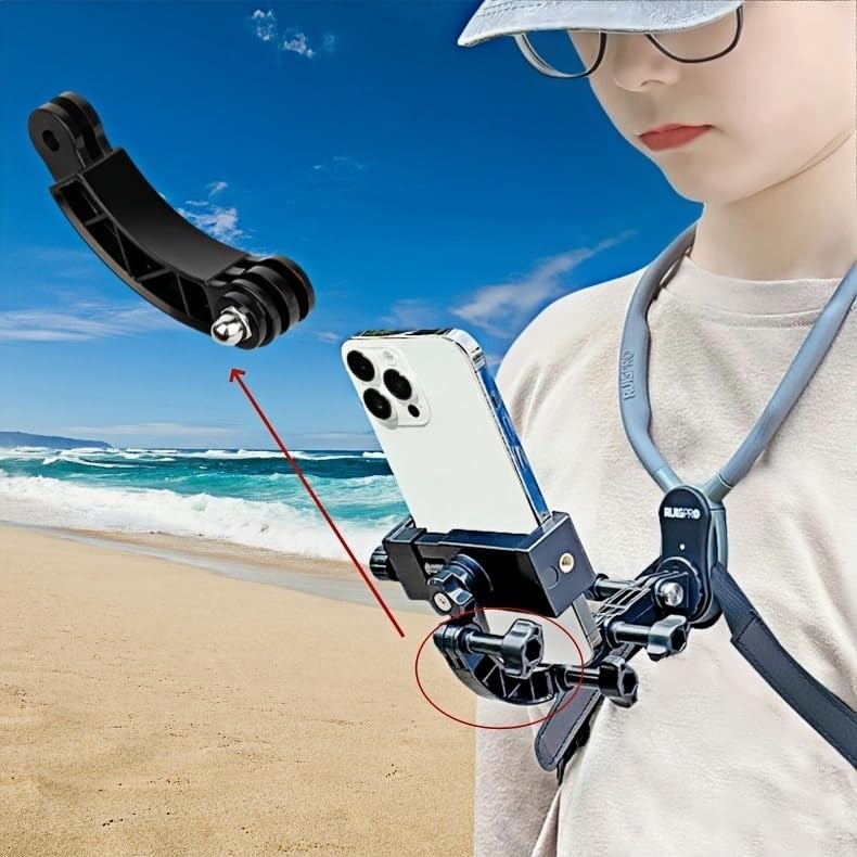 PIEPIE 8-in-1 Universal Action Camera Mounts Kit – Tripod Accessories Black