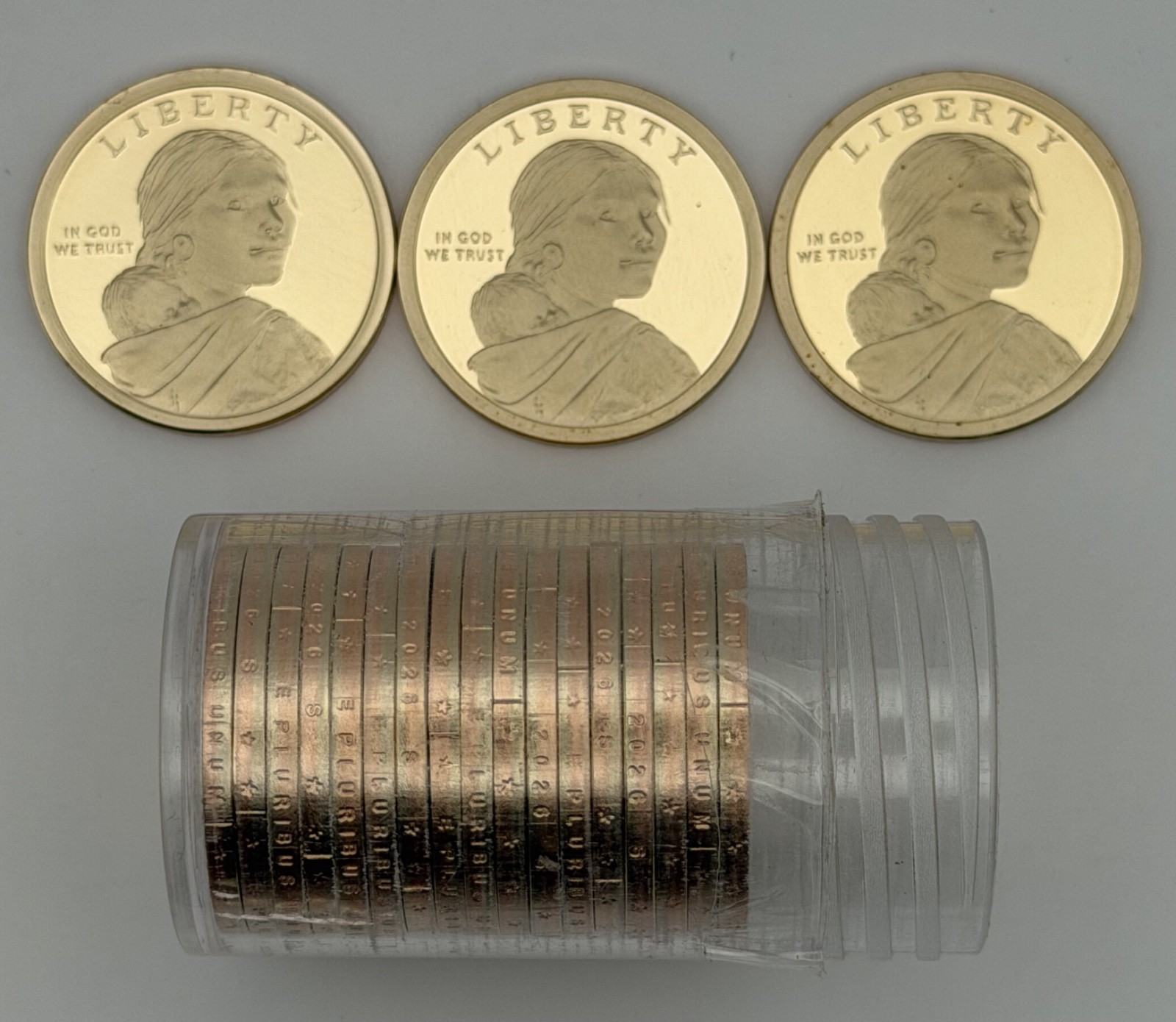 2026 $1 Sacagawea Proof Coins Roll Of 20