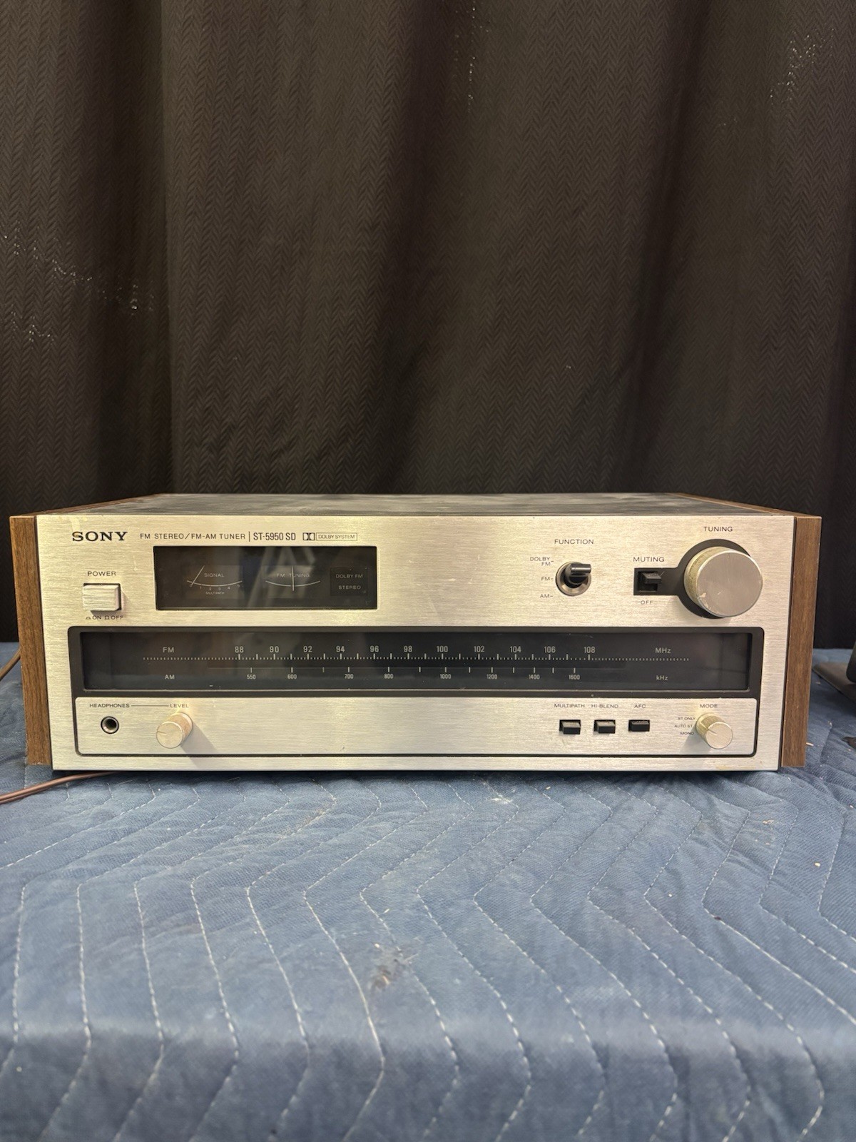 Vintage SONY ST-5950SD AM/FM-Stereo Tuner Untested