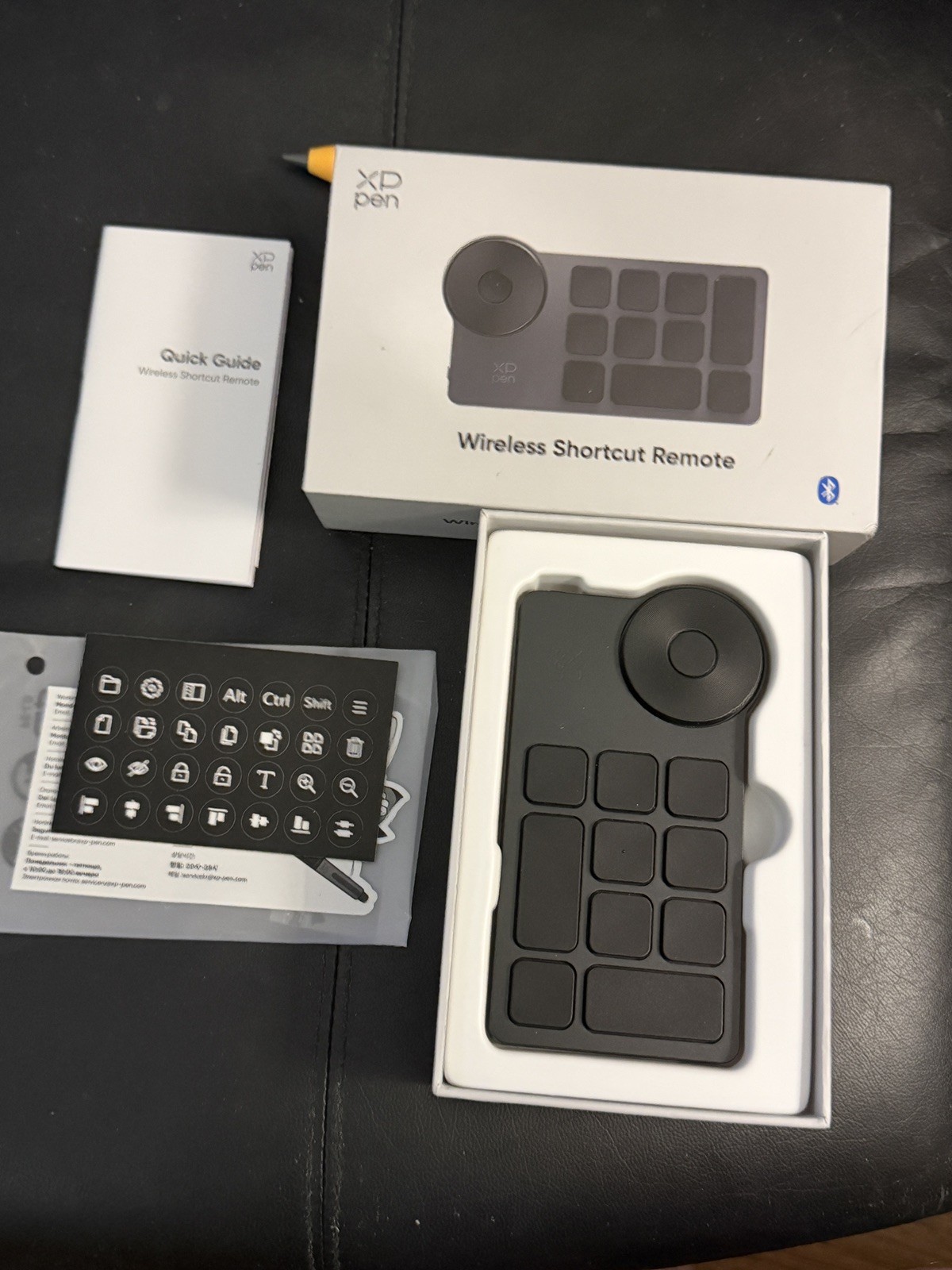 New open box opened XP-Pen ACK05 Wireless Shortcut Keyboard Bluetooth Remote