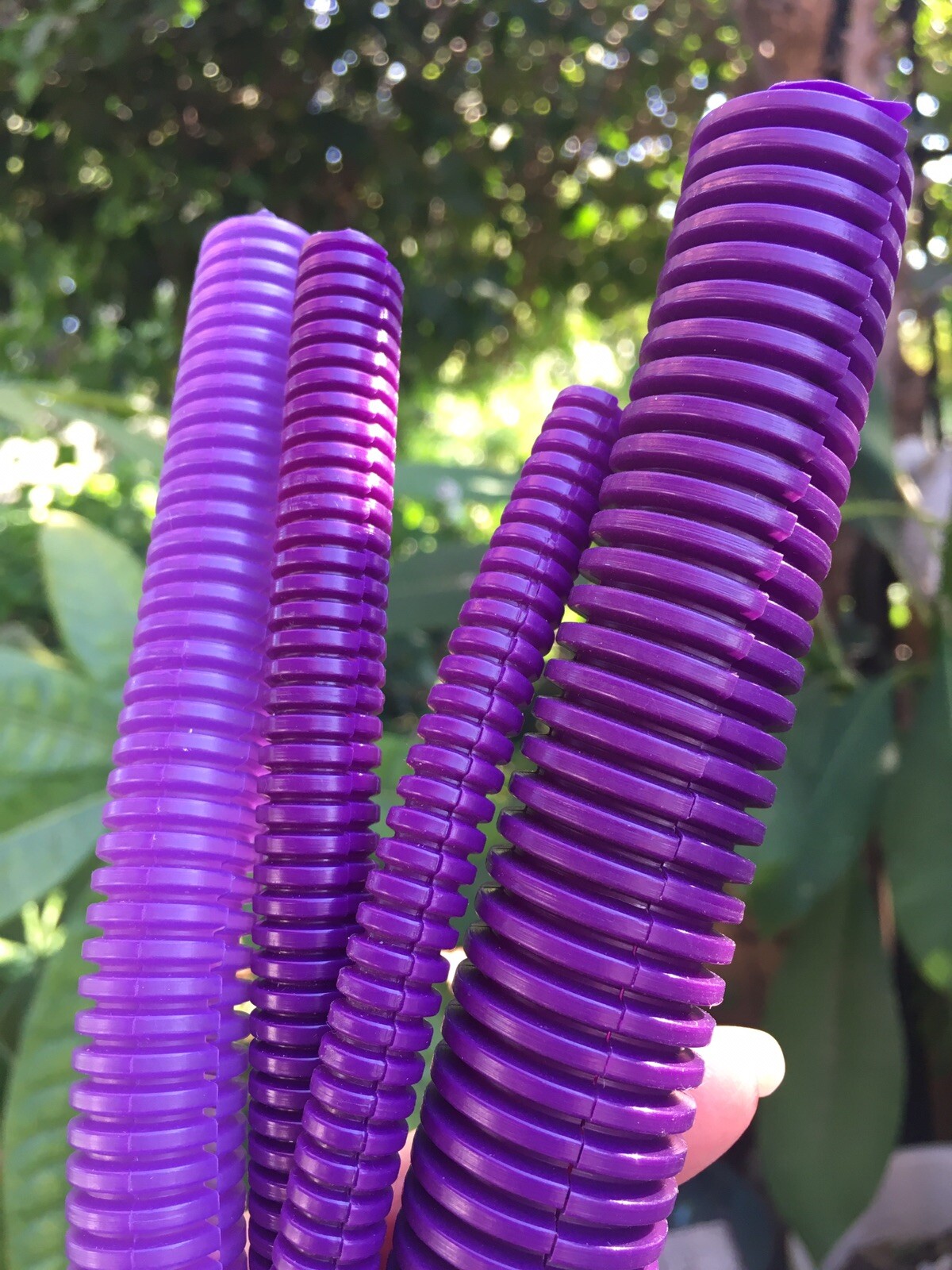 Split loom 1/4", 3/8", 1/2", 3/4" x  8' Each Tubing Purple Wire & Hose Cover