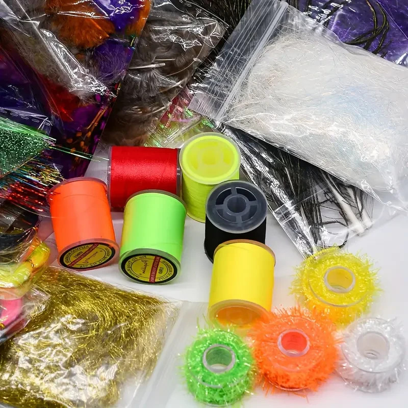 41 Piece Fly Material Kit inc Hooks etc