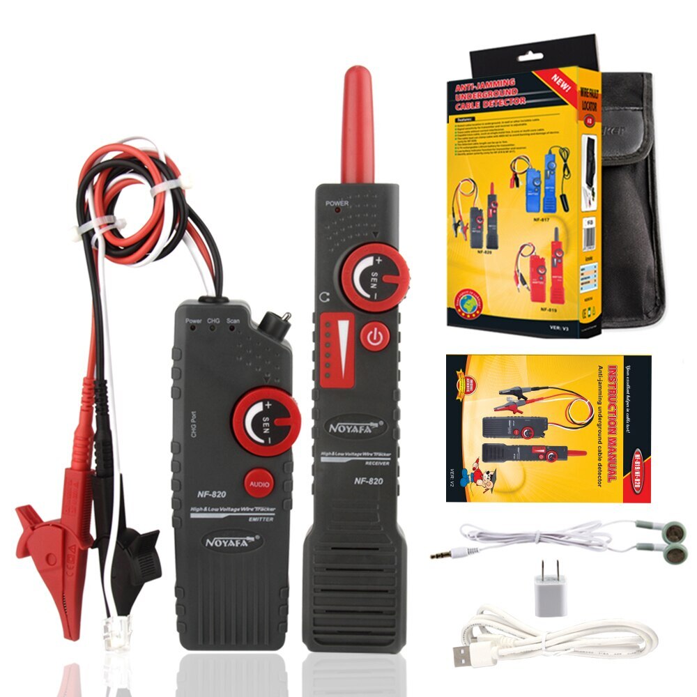 Underground Wire Locator Cable Detection Instrument Concealed Wiring Line Finder