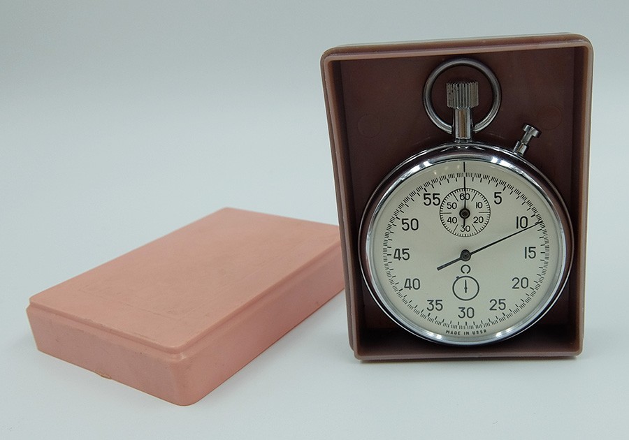 RARE! AGAT Vintage USSR Soviet stopwatch Chronometer 16 jewels 4295 4529