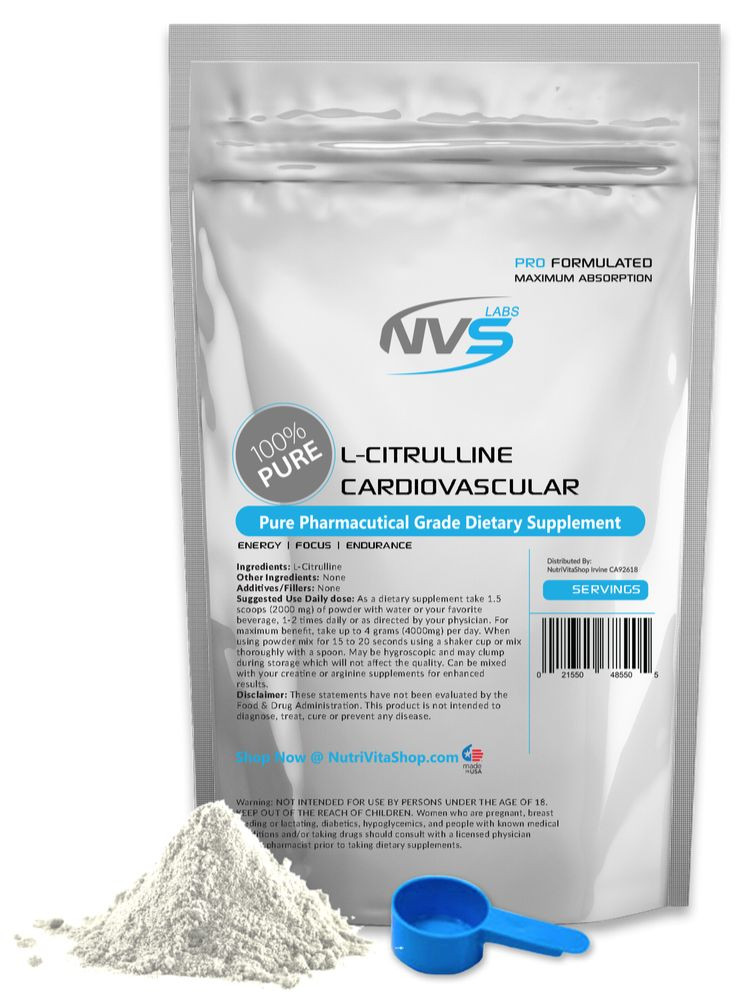 2X 500g (1000g 2.2 lb)  NVS 100% INSTANTIZED L-CITRULLINE FREE FORM AMINO ACID