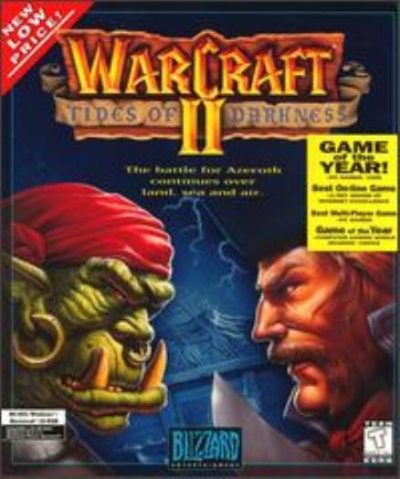 WarCraft II 2 Tides of Darkness PC MAC CD control humans orcs war strategy game!