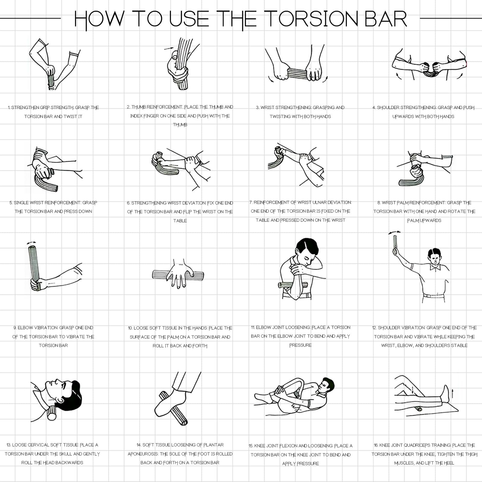 Flex Therapy BarResistance Bar Used to Relieve Pain in the Wrist Elbow and Fo...
